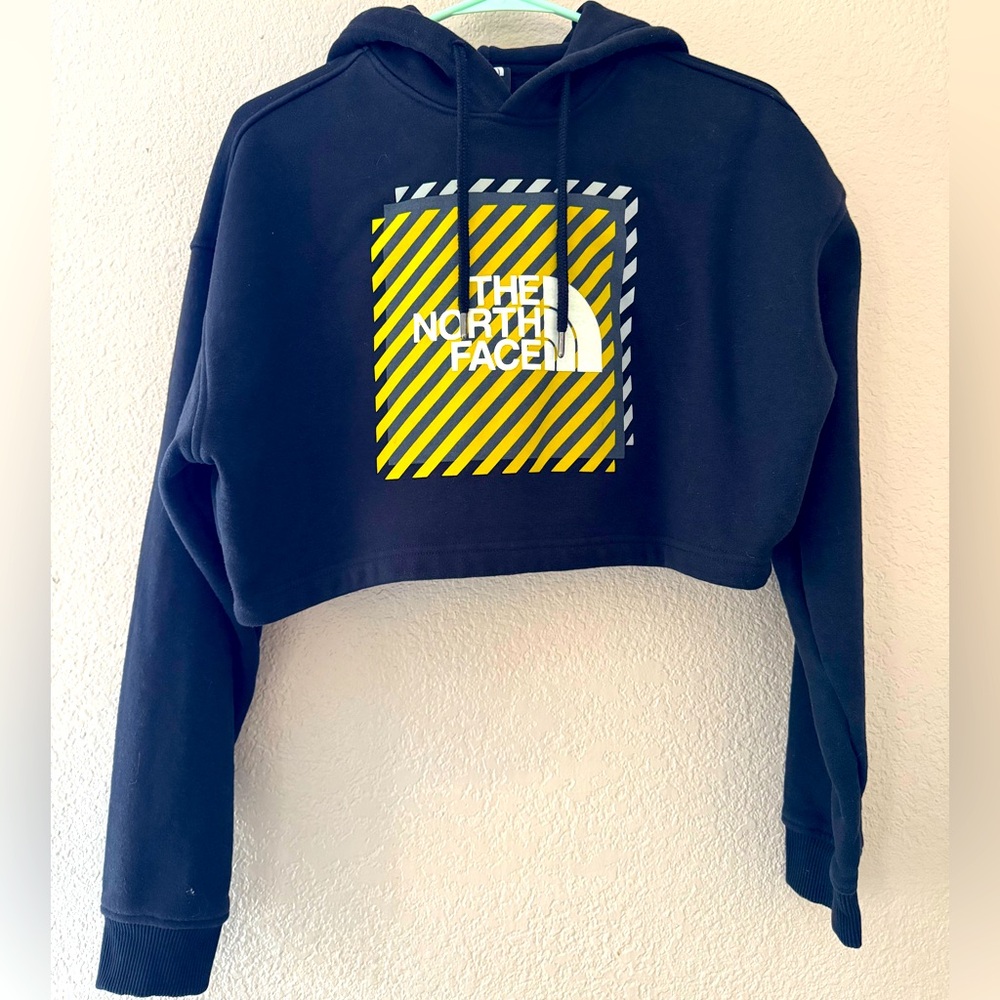 The North Face Coordinates cropped hoodie! Size M
